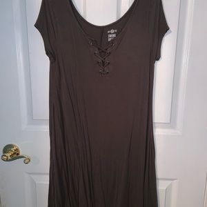 Olive Green Swing Dress